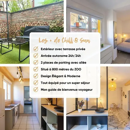 Chill & Sun - Terrasse Exterieure - Parking - Wifi - 4p